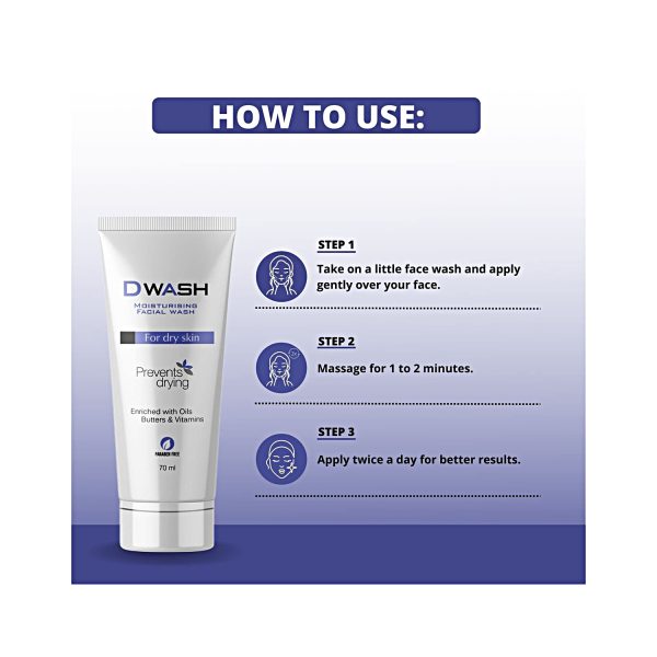 D Wash Moisturising Facial Wash