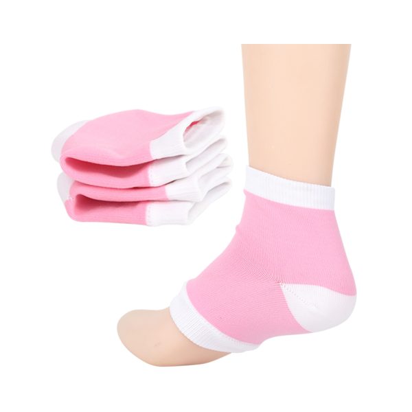 AlexVyan Original Silicone Gel Heel Socks Heel Support (Pink) AlexVyan Original Silicone Gel Heel Socks Heel Support (Pink)