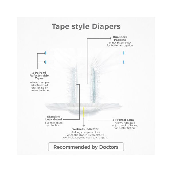 Friends Overnight Adult Diapers Tape Style