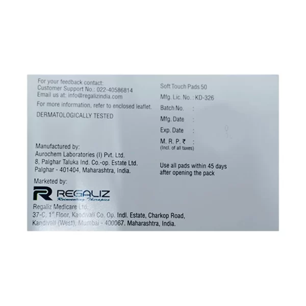 Regaliz Acnepad 50 wipes