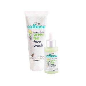 mCaffeine Green Tea Face Wash 100ml and Green Tea Face Serum 40ml
