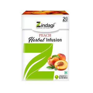 Zindagi Peach Herbal Infusion Health Drink (20 Sachets)