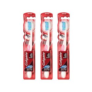 Colgate 360′ Visible White Toothbrush (Pack of 3)