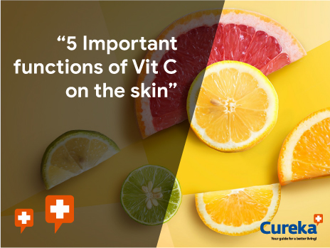 5 Important functions of Vit C on the skin