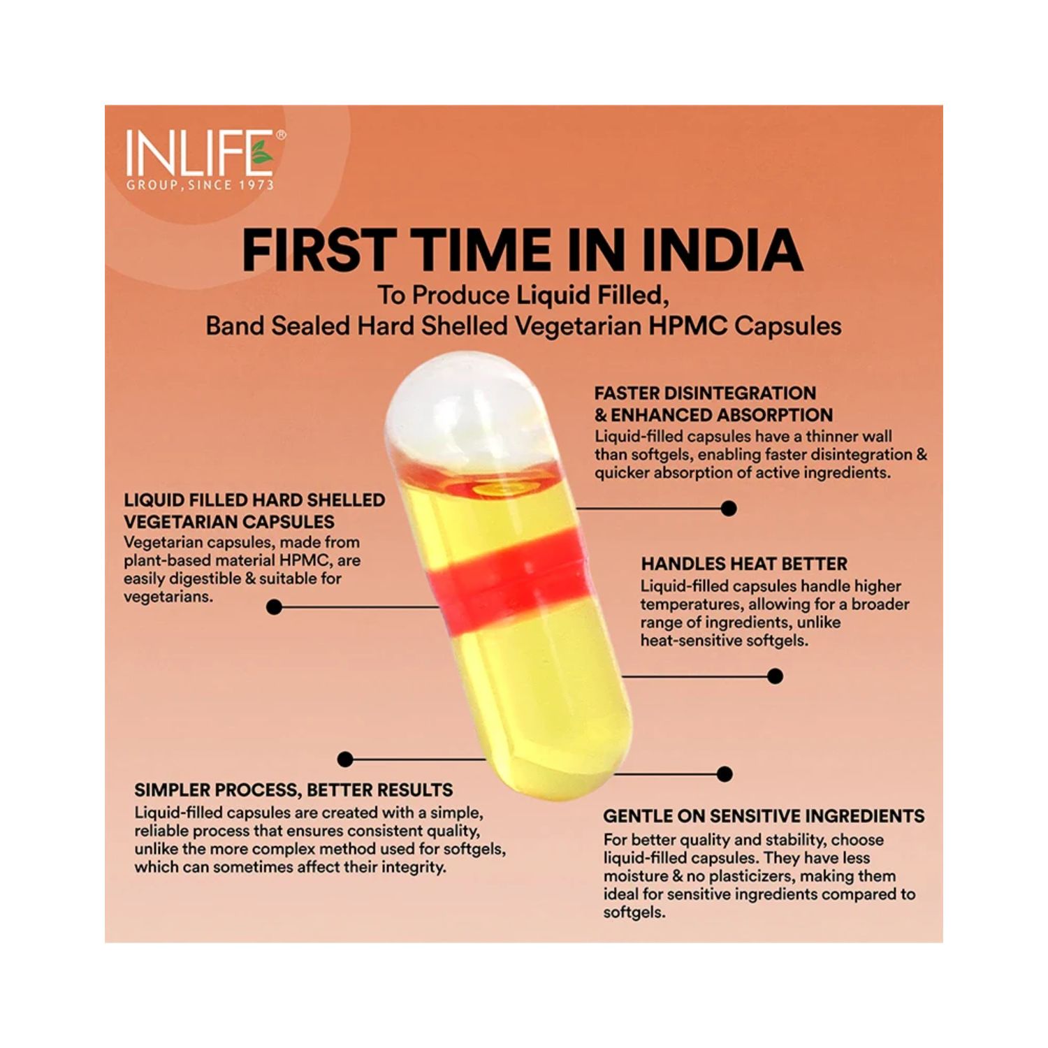 Inlife Flaxseed Oil Omega 3, 6, 9 Fatty Acids Supplement 500mg Veg. Capsules (6)