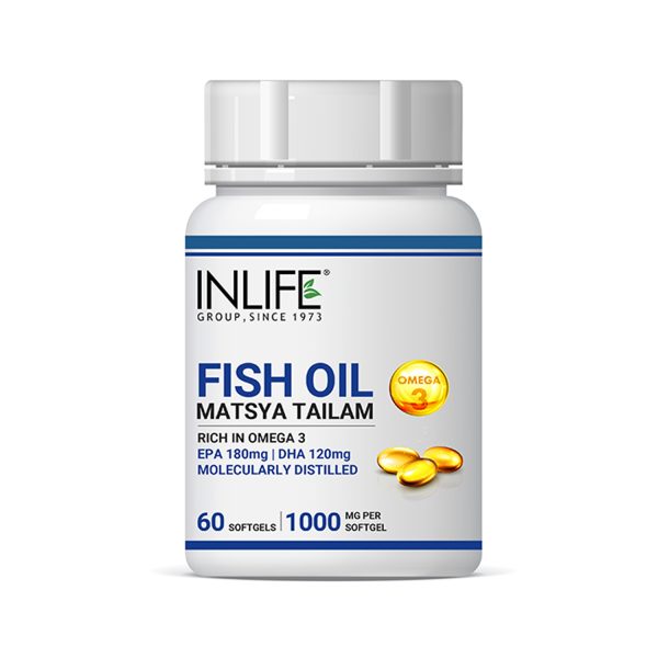 Inlife Fish Oil Capsules Omega 3 1000mg Inlife Fish Oil Capsules Omega 3 1000mg
