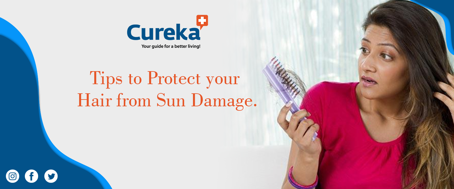 Tips to protect your hair from sun damage.