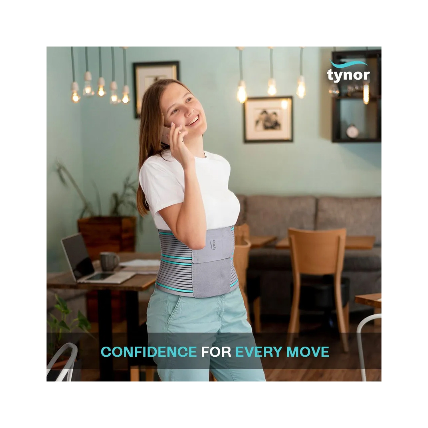 Tynor Tummy Trimmer (Abdominal Belt 8 inches) A -03 Small (4)