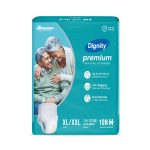 Dignity Premium Adult Pull Up Diapers XL Waist Size 45-68 Inches – 10 Diapers