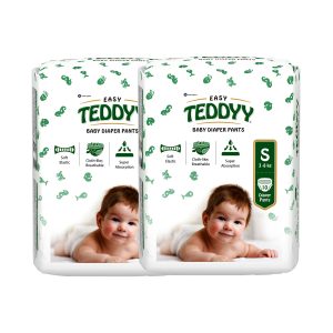 Teddyy Baby Pants Easy Small - 10 Diapers (Pack of 2)