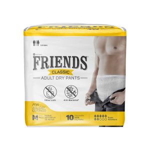 Friends Classic Adult Diapers, Pant Style, 8 Hours Protection- Medium