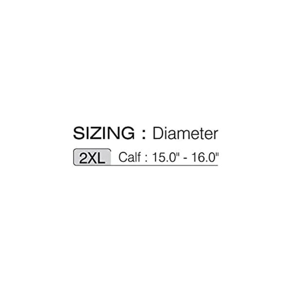 size of Nebula Elastic 4 Way Calf Support