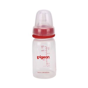 Pigeon Peristaltic Nursing Bottle KPP 120 ml with 2 Nipple ‘S’ Size Red