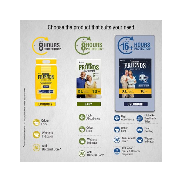 Friends Overnight Adult Diapers