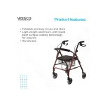 rollator with seat and basket