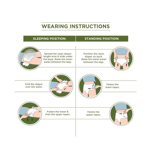 Friends Easy Adult Diapers Tape Style