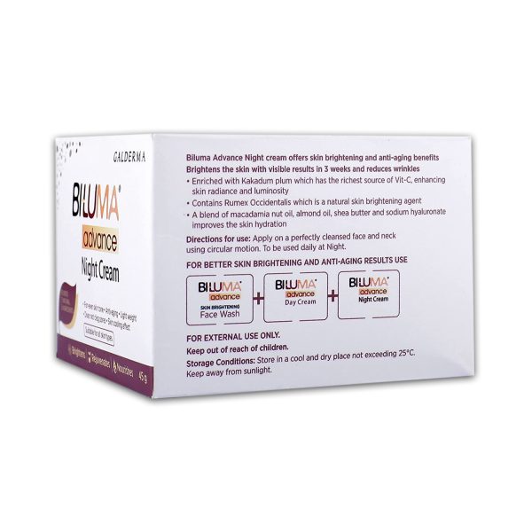 biluma advance night cream uses