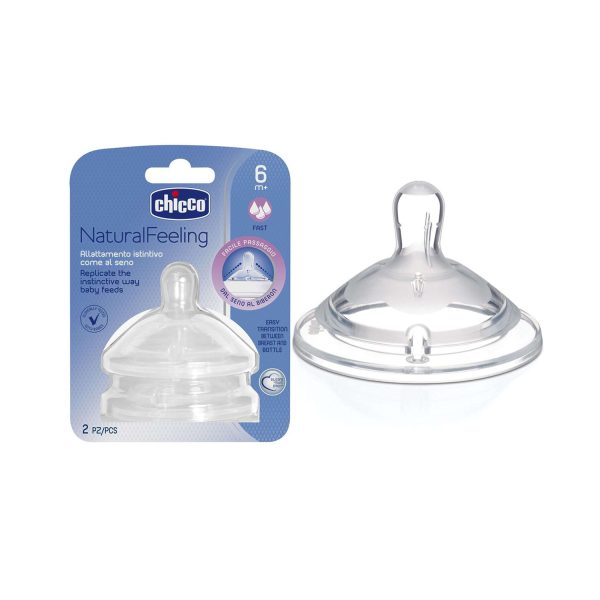 Chicco NaturalFeeling 6M+ Fast Flow Teats