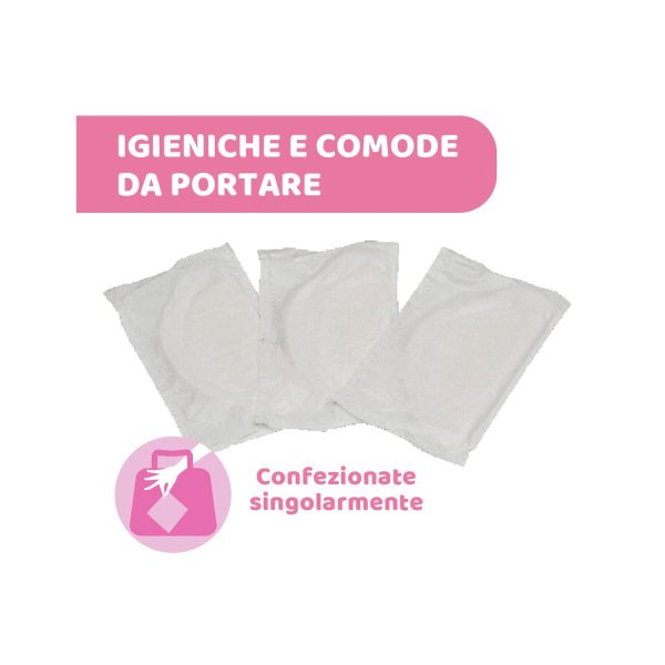 Breast Pads With Anti-Bacterial Fabric White