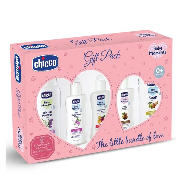 Chicco Baby First Cuddle Gift Set- Pink