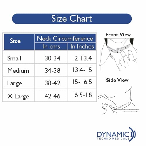 size chart of Dyna Soft Cervical
