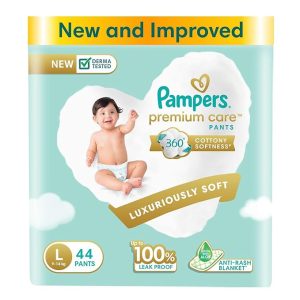 Pampers Premium Care Diaper Pants (Size L) Pack of 44