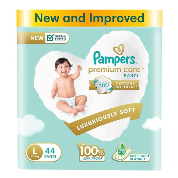 Pampers Premium Care Diaper Pants (Size L) Pack of 44