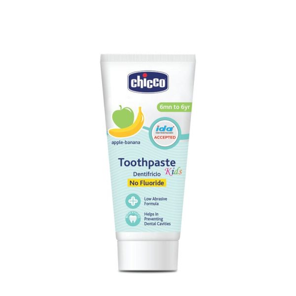 Chicco Toothpaste AppleBanana – No Fluoride (6m+) (50ml) Chicco Toothpaste AppleBanana – No Fluoride (6m+) (50ml)