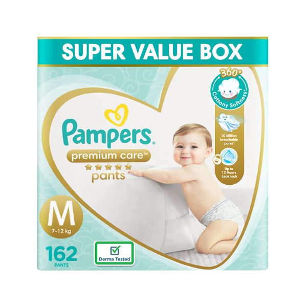 Pampers Premium Care Diaper Pants - Pack of 162 Pampers Premium Care Diaper Pants Pack of 162
