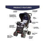 LuvLap Sunshine Baby Stroller Black