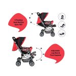 LuvLap Sunshine Baby Stroller red
