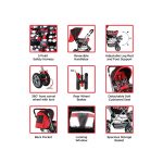 LuvLap Sunshine Baby Stroller red