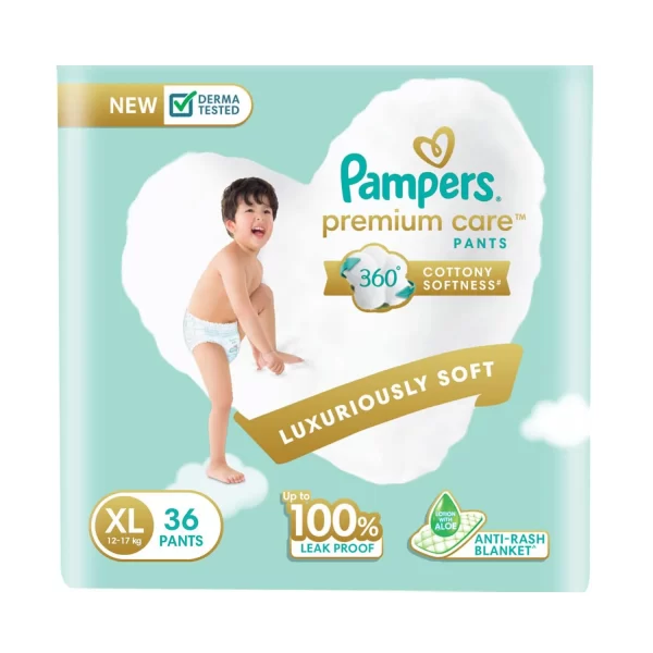 Pampers Premium Care Diaper Pants Size XL (Extra Large) - Pack of 36 Pampers Premium Care Diaper Pants Size XL (Extra Large) - Pack of 36