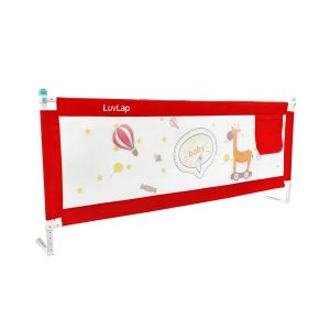 LuvLap Comfy Baby Bed Rails red