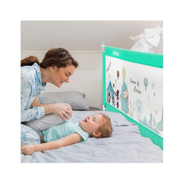 LuvLap Comfy Baby Bed Rails Blue