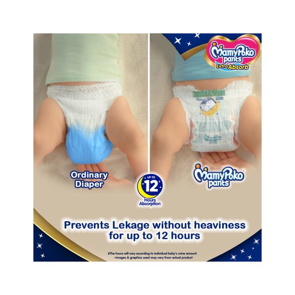 MamyPoko Extra Absorb Diaper (Pant Style)Large, 50 Diapers