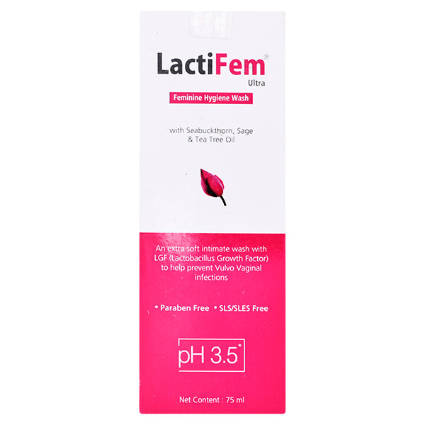 LactiFem Ultra Feminine Hygiene Wash 75ml