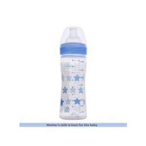 Chicco Well Being Feeding Bottle And Physio Teats- Medium Flow (Blue) 250 ml