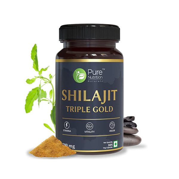 Pure Nutrition Shilajit Triple Gold (30 Veg Capsules) Pure Nutrition Shilajit Triple Gold (30 Veg Capsules)