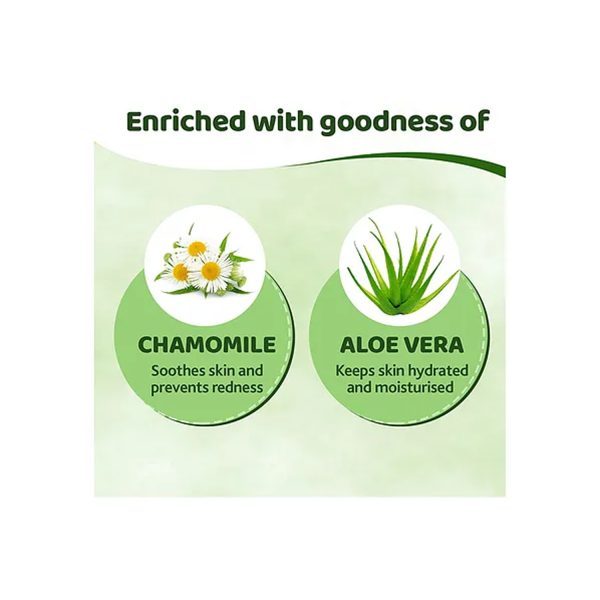 enriched with goodness of chamomile aloe vera