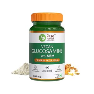 Pure Nutrition Vegan Glucosamine with MSM (60 Veg Capsules)