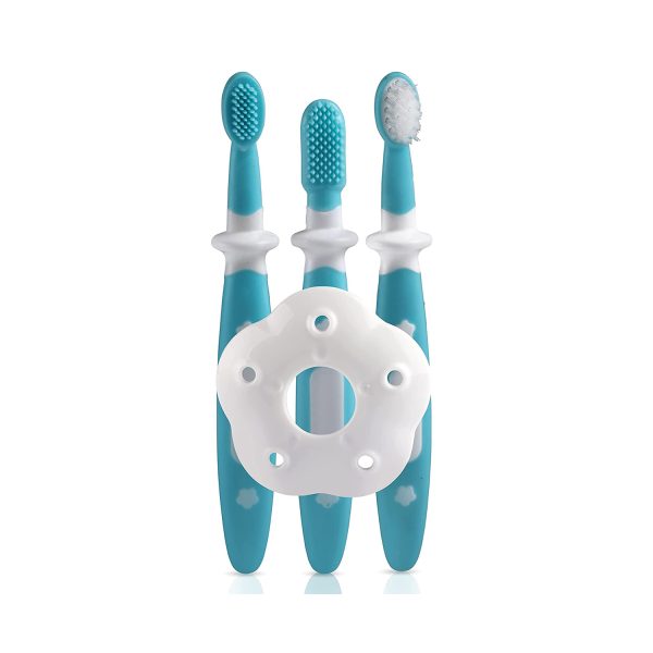 Layer_67 LuvLap Baby 3 Stage Training Toothbrush Set