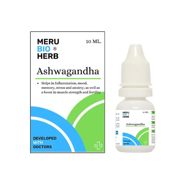 Meru Bio Herb Ashwagandha Drops (10ml) Meru Bio Herb Ashwagandha Drops (10ml)
