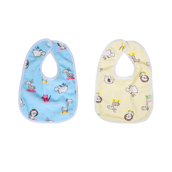 Chinmay Kids Soft Cotton Baby Bibs for Infants and Toddlers (Set of 2)