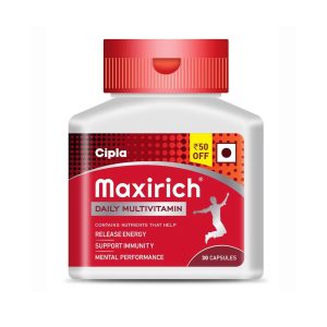 Cipla Maxirich Daily Multivitamin and Minerals Softgels – 30 Capsules