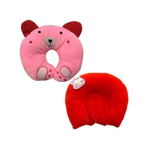 Chinmay Kids Combo of Soft Neck Support Pillow and Soft Head Support Pillow with Mustard Seeds