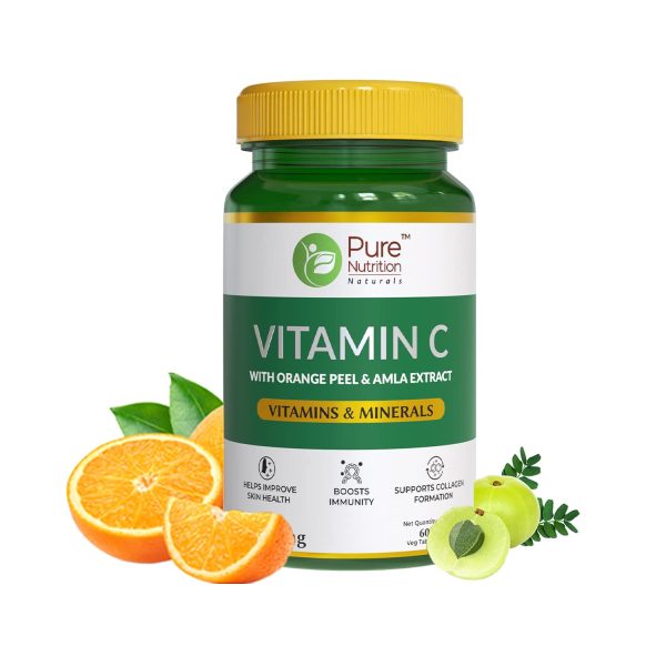 Pure Nutrition Vitamin C (60 Veg Capsules)