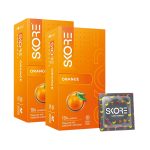 Skore Condoms Orange Flavoured (10 Condoms in 1 Pack) – Pack of 2
