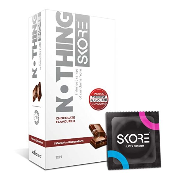 Skore Nothing Condoms Chocolate flavoured Skore Nothing Condoms Chocolate flavoured