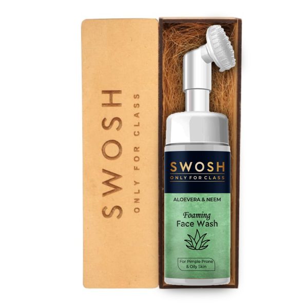 Swosh Aloevera And Neem Foaming Facewash (100ml) Swosh Aloevera And Neem Foaming Facewash (100ml)